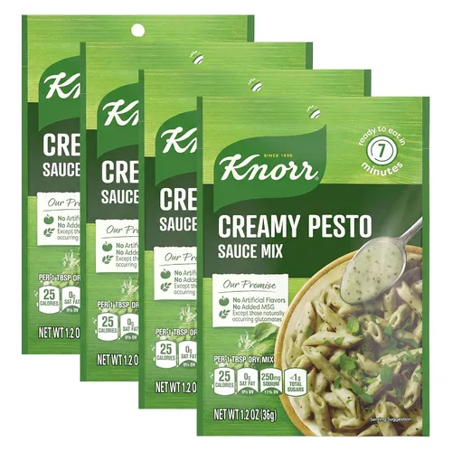 Vista 12 de Knorr - Mezcla de salsa cremosa de pesto para pasta, 1.2 onzas, 1 paquete