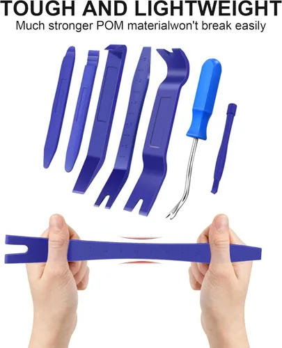 Vista 8 de Kit de herramientas de eliminación de molduras automáticas de 7 piezas, kit de herramientas de palanca sin arañazos para panel de clip de puerta