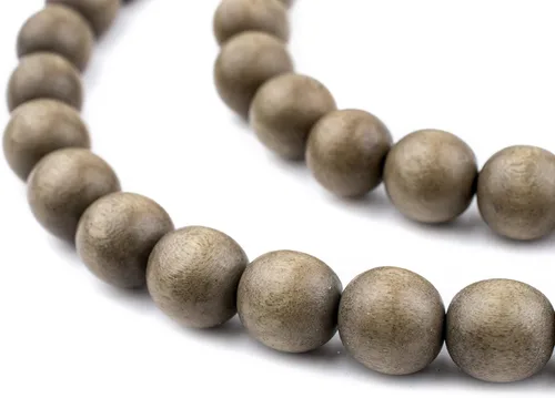 Vista 73 de TheBeadChest: cuentas de madera redondas naturales de 0.315 pulgadas, cuentas de madera sueltas espaciadoras para fabricar joyas, 4 tamaños