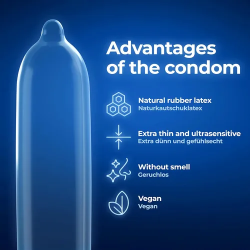 Vista 2 de My.Size Condoms Trial Pack - cada paquete de prueba contiene 3 x 3 piezas. de los 60, 64, 2.717 in (9 condones en total)