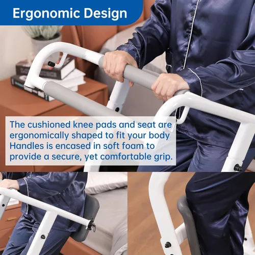 Vista 8 de Unidad de transporte de pacientes de asistencia de pie, sentarse, pararse, transferir y transportar de forma segura, elevador de transferencia