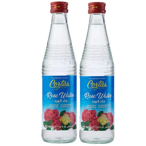 Cortas Agua de rosas prémium de 10 oz - Paquete de 2