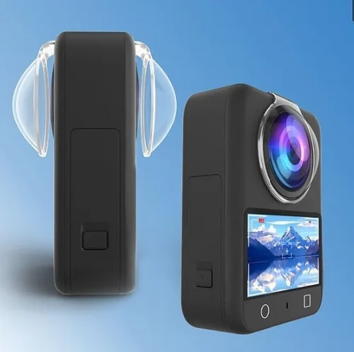 Vista 7 de Coyktonty Protector de lente/cubierta protectora de lente para cámara DJI Osmo 360, diseño de cierre a presión, dureza 9H alta transmitancia
