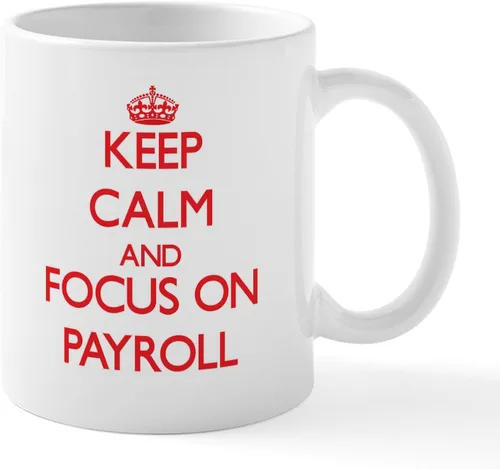 Vista 58 de CafePress Coffee Then Payroll Mugs - Taza de café de cerámica (11 oz)