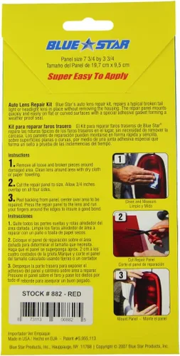 Vista 3 de Blue Star Kit de reparación de lentes automáticas sin patrón de rejilla (rojo)