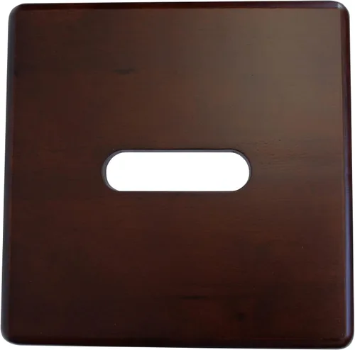 Vista 27 de eHemco Taburete de madera maciza para adultos y niños, 12.25 pulgadas, gris, juego de 2