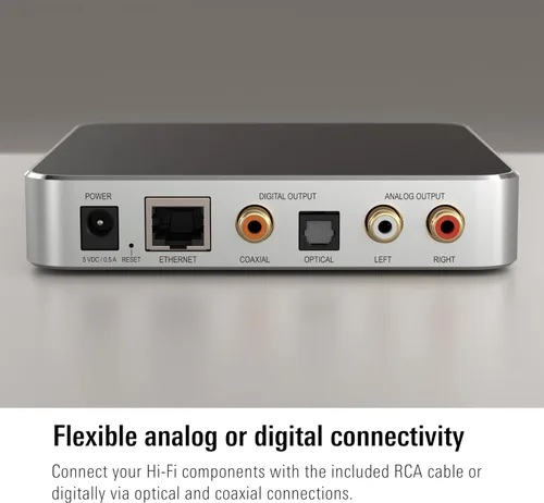 Vista 3 de Eve Reproducir: interfaz de transmisión de audio para AirPlay, actualización a transmisión de audio AirPlay, compensación de latencia, convertidor