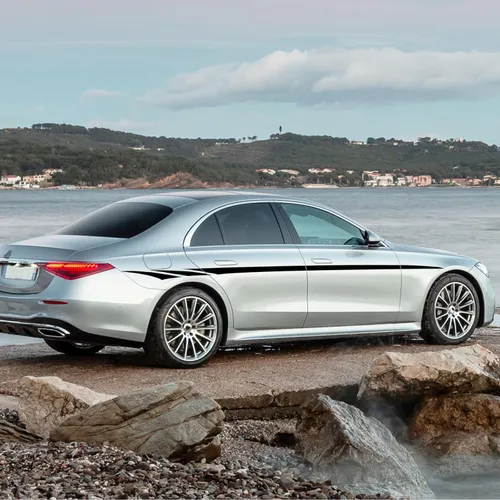 Vista 5 de Bilisin Adhesivos para puerta lateral de carrocería BI010, vinilo universal modificado para bricolaje, deportes, carreras, rayas, calcomanías