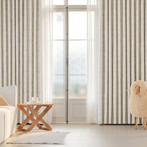 Vista 8 de Beauoop - Cortinas opacas beige con diseño floral jacquard, 2 paneles, para dormitorio/sala, de felpilla, gris pardo, aislantes y a prueba de ruido