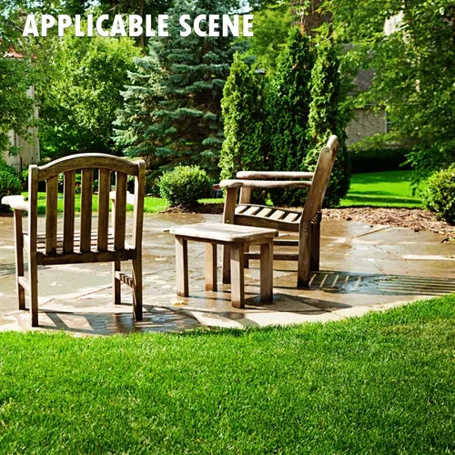 Vista 7 de Heyroll Césped artificial para interiores y exteriores, 1 x 3 pies, 0.8 pulgadas, césped sintético realista, alfombra de césped artificial