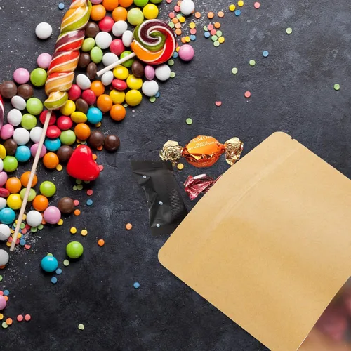 Vista 6 de 200 bolsas Kraft Ziplock de 5.9 x 8.7 pulgadas, bolsa de papel kraft reutilizable con muesca de desgarro y ventana mate para almacenamiento