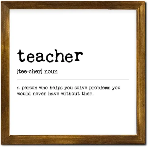 Vista 23 de Smile Definition Wood Framed Wall Decor Sign Smile Dictionary Typography Wall Hanging Art Inspirational Quotes Decorative Sign for Kitchen Bathroom