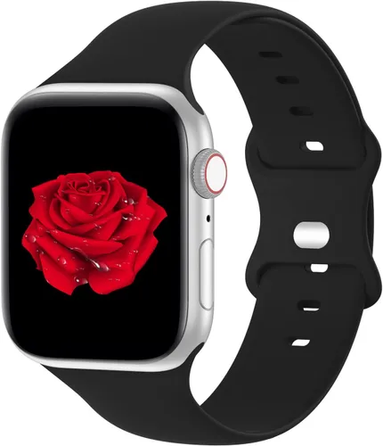 Vista 33 de Bandiction Compatible with Apple Watch Series 3 38mm Series 5 40mm iWatch Bands 38mm 40mm 41mm, Soft Silicone Sport Replacement Strap Compatible for