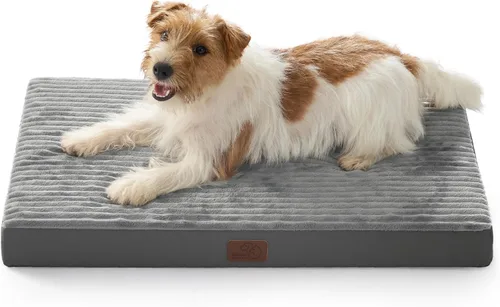 Vista 24 de Bedsure Cama para perros pequeños – Cama ortopédica para mascotas con funda extraíble lavable a máquina, no impermeable, alfombrilla de espuma
