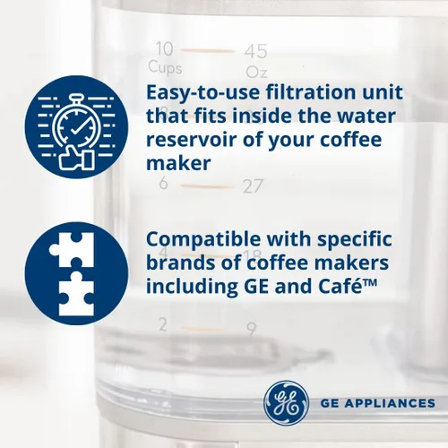 Vista 5 de GE Appliances Replacement Carbon Coffee Filter Cartridges, 6-pack, UNIV1CFLTR6PK