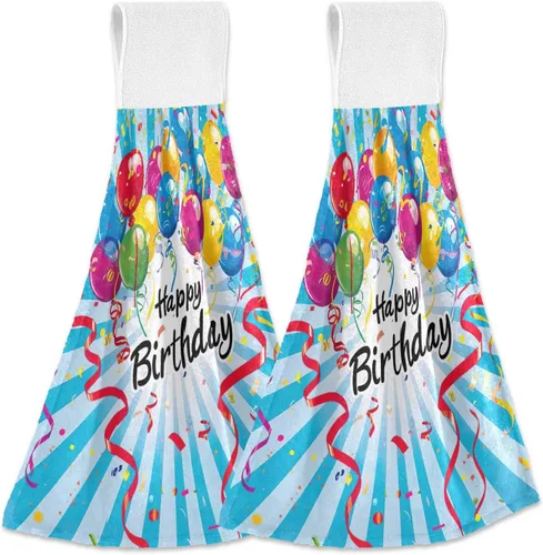 Vista 12 de STAYTOP Juego de 2 toallas de mano de mariposa morada y torre Eiffel, suaves y de rápida absorción, toallas colgantes o calcomanías mágicas