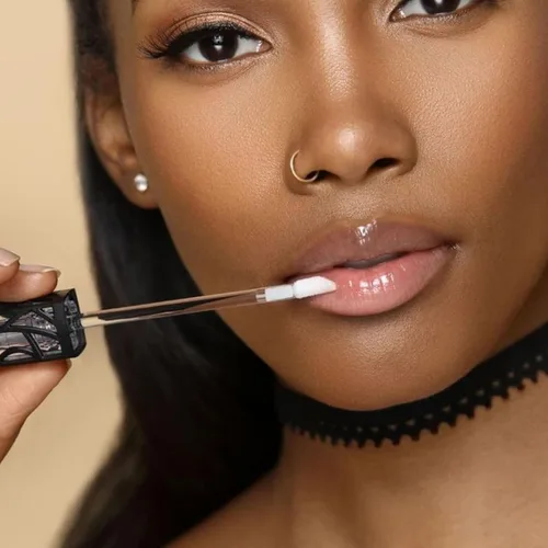 Vista 7 de The Lip Bar - Brillo de labios, esposa trofeo + minimalista + acabado transparente extra brillante - Fórmula suave, no pegajosa