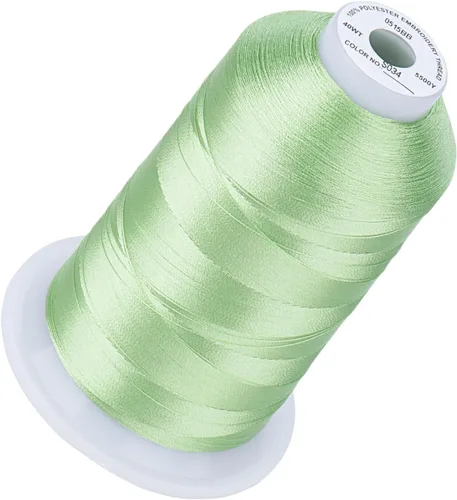 Vista 71 de Simthread 5500 yardas de hilo de bordar, 5000M de alto rendimiento 40WT 100% poliéster – Más de 170 colores vívidos, clasificado de alta velocidad