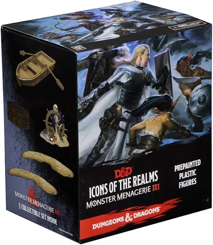 WizKids Dungeons and Dragons: Icons of the Realms: Monster Menagerie 3 - Caja de refuerzo de figuras de plástico prepintadas