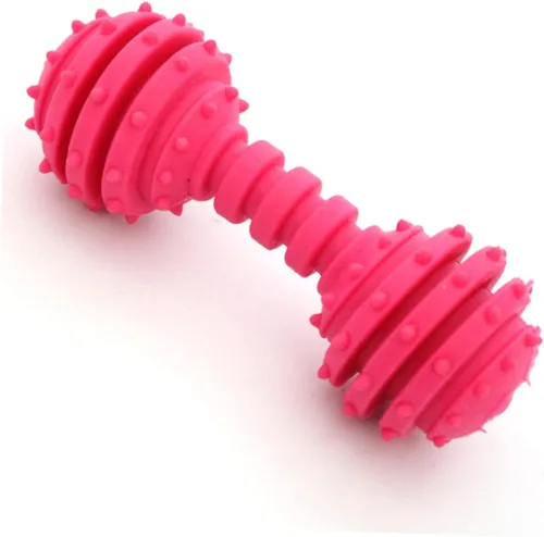 Vista 2 de balacoo 3 piezas de juguetes para masticar para perros, juguetes para masticar con barra para perros, juguete de goma para masticar, anillo
