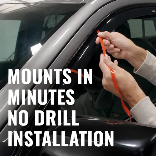 Vista 9 de Auto Ventshade [AVS] Protectores de lluvia en el canal para Ford F-150 2004 - 2008, SUPERCREW SOLAMENTE; Lincoln Mark LT 2006 - 2008, CREW CAB, solo