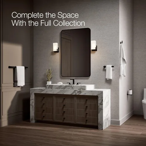 Vista 7 de Kohler 97499-BL Avid - Gancho para bata, color negro mate