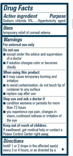 Vista 2 de Muro 128 Solución oftálmica de hipertonicidad de cloruro de sodio al 5%, de Bausch + Lomb, 0.5 onzas líquidas (paquete de 12)
