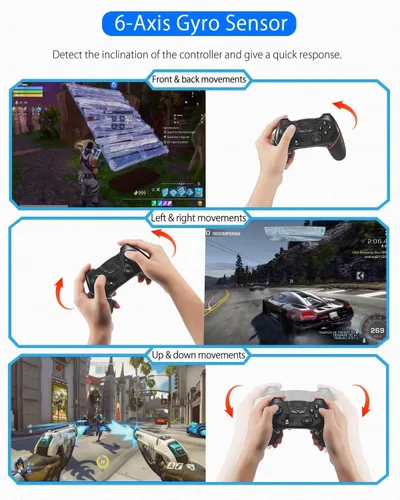 Vista 5 de Controlador de interruptor controlador profesional inalámbrico para interruptorSwitch LiteSwitch OLED interruptor remoto Gamepad con joystick