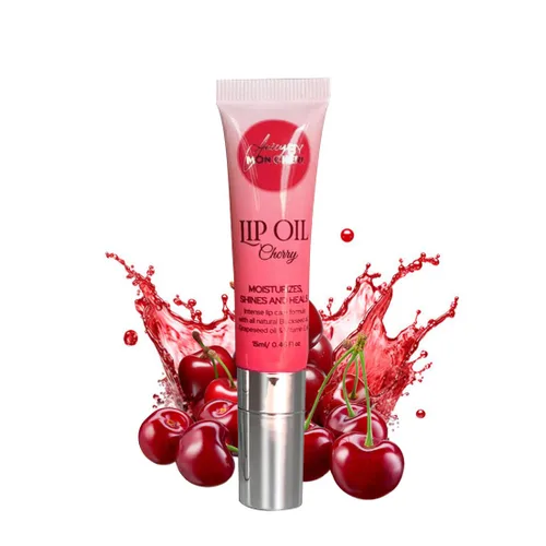 Vista 10 de Aceite labial hecho con semillas negras, semillas de uva y aceites de vitamina E Juicy By Mon Cheri (limonada de frambuesa) brillo curativo, todo