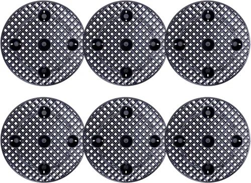 Vista 9 de Tefola 6 soportes para plantas en maceta, 11.8 pulgadas, protector de suelo para patio y terraza, soportes para plantas al aire libre e