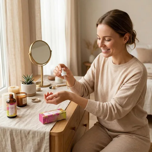 Vista 4 de Cyperus Rotundus Aceite corporal botánico, aceite hidratante ligero para el cuidado de la piel seca, aceite corporal nutritivo de absorción rápida