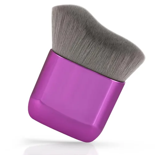 Vista 8 de UNIMEIX Brocha autobronceadora para protección solar, cepillo de maquillaje corporal, aplicador de mezcla Kabuki, cepillo de belleza para Dorado