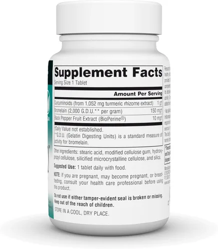 Vista 3 de Source Naturals Cúrcuma 1000, apoya la respuesta inflamatoria saludable del cuerpo*, 1,000 mg - 30 tabletas