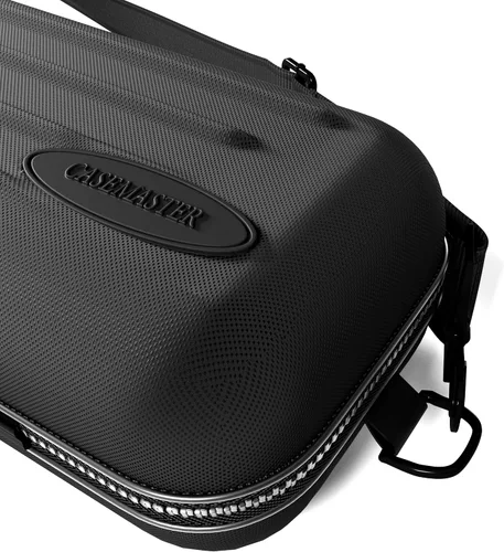 Vista 2 de Casemaster Parallax Pro 2x2 Pool Cue Case, Foam-Padded Billiard Stick Case Negro