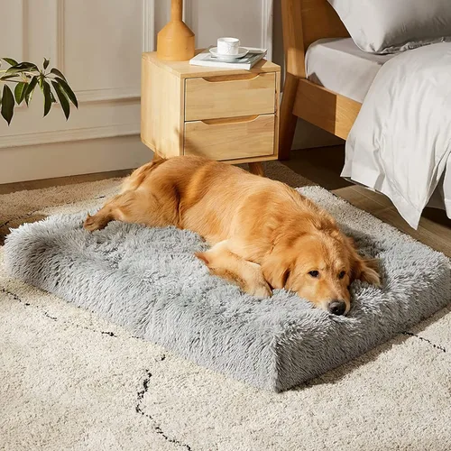 Vista 6 de MIHIKK Camas ortopédicas para perros medianos, cama ortopédica de espuma para perros con funda extraíble lavable, colchón impermeable para perro