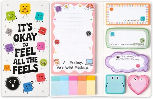 Vista 38 de B1ykin Juego de Notas Adhesivas Lindas - Bloc de Notas Autoadhesivas A+ Amazing Teacher, 550 Hojas de Páginas de Memo para Escritura, Bloc de Notas