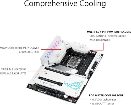 Vista 4 de ASUS ROG Maximus Z690 Formula ATX Placa base con refrigeración por agua, WiFi 6E, PCIe 5.0, DDR5, Thunderbolt 4 - Para CPU Intel de 12ª