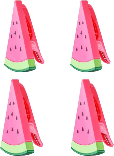 Vista 7 de 4 clips de toalla de playa para silla, clips de toalla de plástico verde cactus de gran tamaño, clips de piscina para evitar que la toalla se vuele