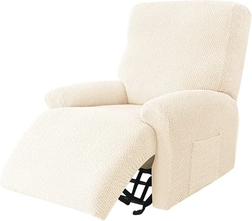 Vista 11 de IMYOGI Fundas de sofá de alta elasticidad para sofá reclinable, funda elástica para sofá individual, 1 pieza, protector de muebles, funda de tela