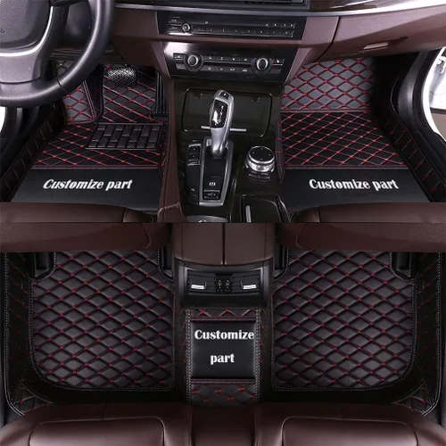 Vista 20 de MELKEN Alfombrillas de automóvil aptas para estilo personalizado dedicado, de lujo, protección para todo tipo de clima, forros para todo el Negro