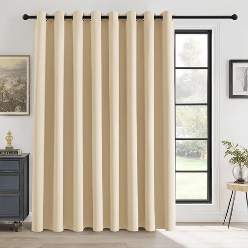 Vista 25 de RYB HOME Cortinas portátiles para puerta con privacidad, cortinas opacas y aislantes térmicas para dormitorio, armario, sala de estar, comedor