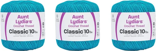 Vista 3 de Aunt Lydia Classic Crochet - 3 unidades de 350y/1,049.9 ft - Natural