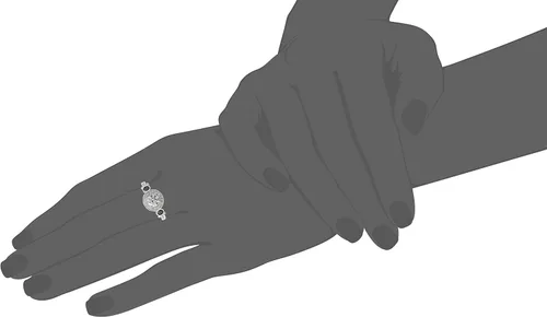 Vista 4 de Tienda Collection Platinum-Plated Sterling Silver Infinite Elements Cubic Zirconia Antique Round-Cut and Created Sapphire Ring