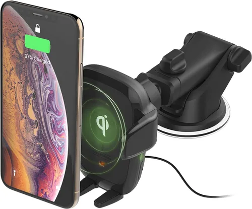 Vista 8 de iOttie Auto Sense 2 - Soporte para teléfono con ventilación de aire con carga inalámbrica Qi, soporte de teléfono con sujeción automática