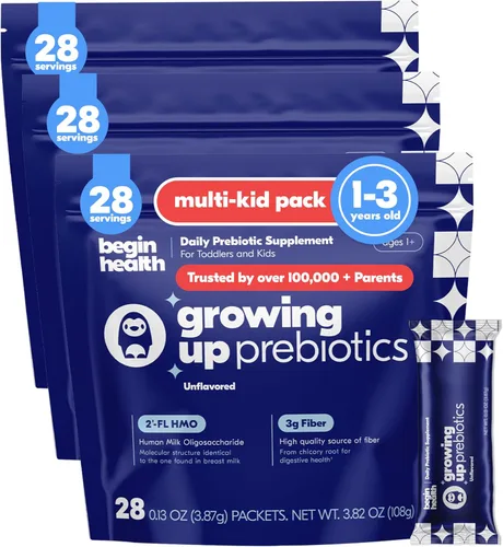 Vista 11 de Begin Health BeginBaby Prebióticos y probióticos para bebés de 0 a 12 meses Fórmula para bebés con prebióticos y probióticos en polvo con 2'-FL