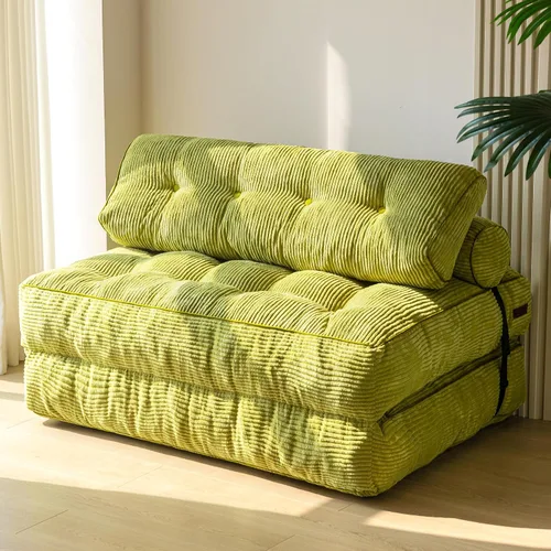 Vista 20 de MAXYOYO Sofá cama plegable, silla convertible con almohada Beige