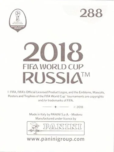 Vista 2 de Pegatinas de la Copa Mundial de Panini 2018 #288 Lionel Messi Argentina Soccer Sticker