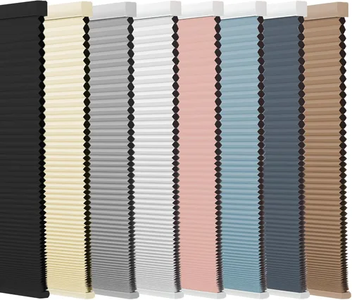 Vista 2 de Persianas celulares opacas personalizadas sin cables, plisadas de una sola celda de 1.5 pulgadas, para oscurecer la habitación, persianas de ventana