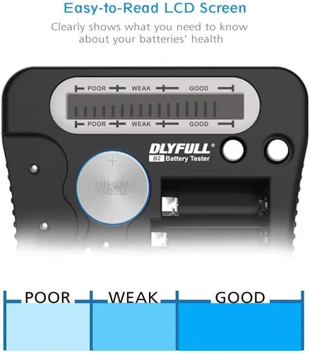 Vista 7 de Dlyfull Probador de batería universal B3 y probador de batería B2, 3 pilas AAA incluidas
