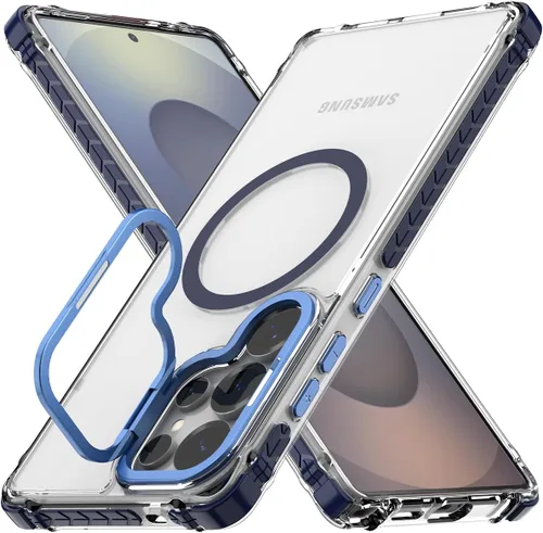 Vista 10 de Nvollnoe Funda para Samsung S25 Ultra Compatible con MagSafe de Grado Militar a Prueba de Golpes de Servicio Pesado Protectora con Soporte Ajustable